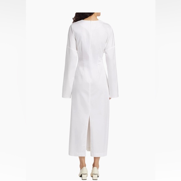 Co white asymmetric maxi dress. New with tags size M - Picture 5 of 7